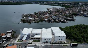 visão aérea do parque palafitas #paratodosverem