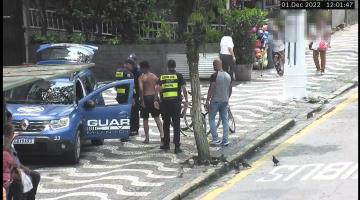 Com auxílio das câmeras, GCM de Santos prende homem após tentativa de furto de bicicleta