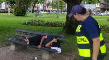 Operação da Guarda Municipal orientou 27 pessoas em situação de rua neste domingo