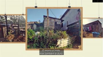 Mosaico com fotos do morro #paratodosverem