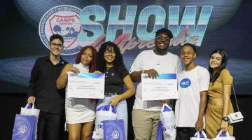 Jovem Aprendiz da Prefeitura de Santos conquista segundo lugar em show de talentos 