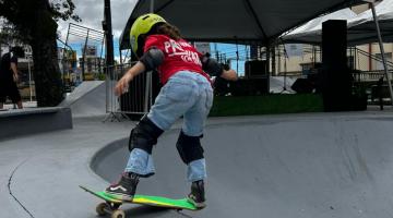 skatista fazendo manobra #paratodosverem