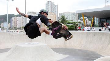 Santos Skatepark Chorão é inaugurada no Novo Quebra-Mar 