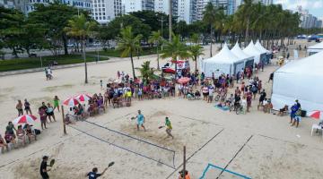 Arena do Santos Open Beach Tennis. #Paratodosverem