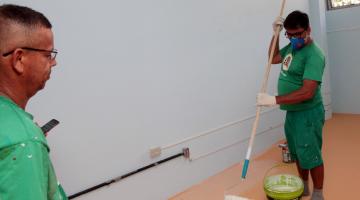 Escolas recebem manutenção de pintura e hidráulica