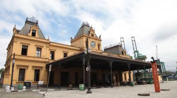 fachada da estação do valongo #pracegover 