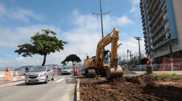 Obras da Nova Ponta da Praia completam um mês e seguem aceleradas em quatro frentes de trabalho