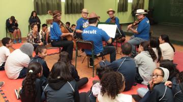 Quarteto de Cordas abre as ações do Hora da Cultura. Veja galeria de fotos