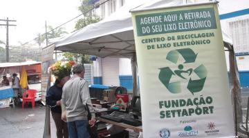 Estande de recolhimento de lixo eletrônico estará nas feiras do Embaré e Macuco