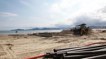 Construção de barreira na Ponta da Praia será concluída nesta semana