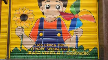 mural pintado no centro #paratodosverem 