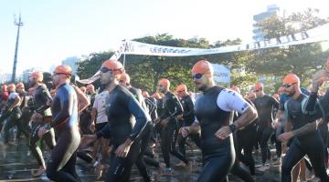 atletas largam na praia #paratodosverem