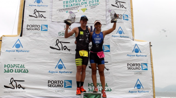 Marcus Fernandes e Luiza Azevedo vencem no triathlon