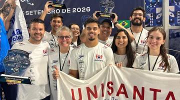 Equipe Unisanta no José Finkel. #Paratodosverem