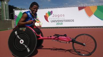 Vanessa Cristina e Diego Savedra conquistam seis medalhas nos Jogos Paralímpicos Universitários 