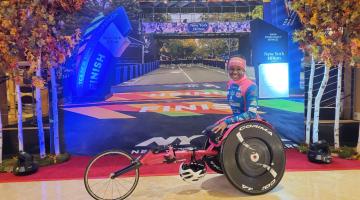 Vanessa Cristina na Maratona de NY. #Paratodosverem.