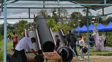 'Venha Pra Feira' estreia com serviços públicos e lazer na Encruzilhada, em Santos