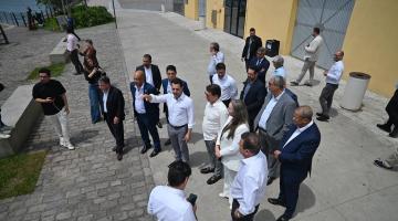 deputados em visita ao parque valongo #paratodosverem