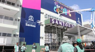 agentes vistoriam sambódromo com drone #paratodosverem 
