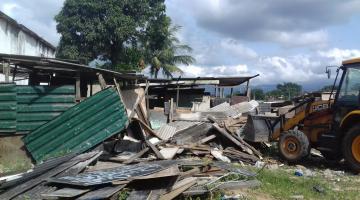 Força-tarefa faz limpeza no Caminho da Divisa