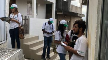 Campanha do Recicla Santos visita 81 moradias nos morros do Bufo e Boa Vista