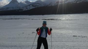 Karina Becker vence prova de esqui na Argentina