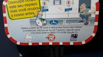 Campanha alerta sobre vagas especiais de estacionamento