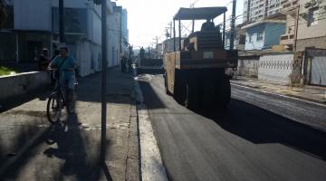Começa a aplicação de novo asfalto na Encruzilhada