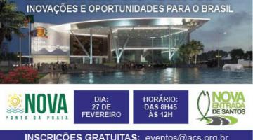 Seminário apresenta Nova Ponta da Praia e Entrada de Santos