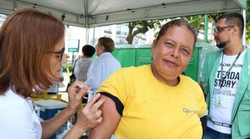Com recorde de vacinações, Santos imuniza 14,9 mil pessoas contra a gripe em Dia D