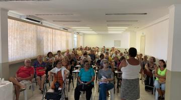 Aula inaugural reúne 80 vovonautas em Santos