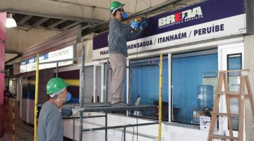 Revitalização da Rodoviária de Santos começa com demolição de boxes