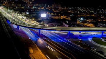 Viaduto em curva e marco na Nova Entrada de Santos serão inaugurados com transmissão pela internet