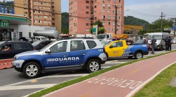 viaturas paradas na barreira sanitária #paratodosverem 