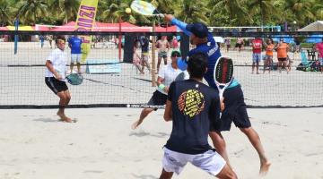 Santos Open de Beach Tennis agita Praia do Gonzaga no feriadão