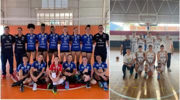 times de vôlei e basquete #paratodosverem