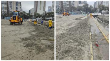 Passarela de acessibilidade é liberada na Praia do Gonzaga, em Santos