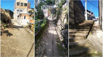 Via de Morro do Saboó, em Santos, terá nova rede de drenagem