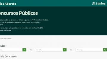 Santos lança portal sobre concursos públicos municipais