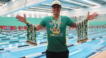 Santista conquista 14 medalhas de ouro no Brasileiro de Natação para Surdos