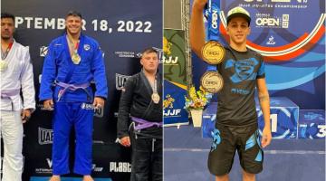 Lutadores de Santos conquistam ouro em competições de jiu-jitsu