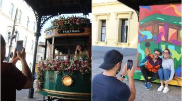 Arte urbana e novidades na linha turística marcam o Dia do Bonde em Santos