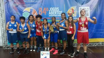 Meninas do boxe de Santos brilham nos Jogos Abertos