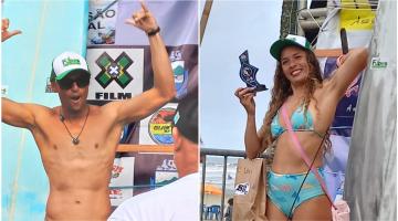 Surfistas de Santos se destacam em circuito em Peruíbe