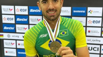 Paraciclista de Santos é bronze no Campeonato Mundial na França