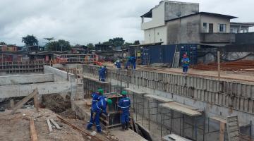 Obras de combate às enchentes na Zona Noroeste avançam com 65% da estação concluída