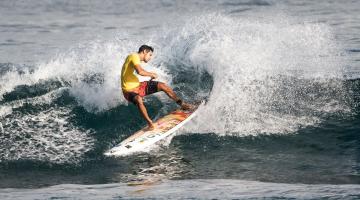 Surfista de Santos fica em sexto em competição mundial em Porto Rico