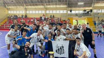 Equipe de futsal sub-18 de Santos é campeã estadual da Série Ouro