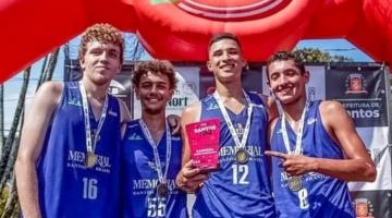 Basquete 3x3 sub-18 de Santos é campeão de Liga Nacional