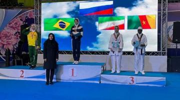 Lutadora de Santos é vice-campeã mundial militar de taekwondo